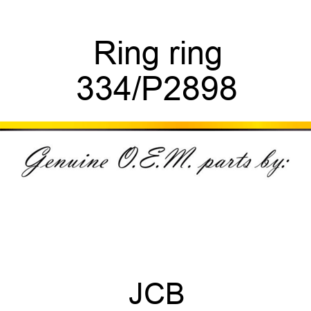 Ring ring 334/P2898