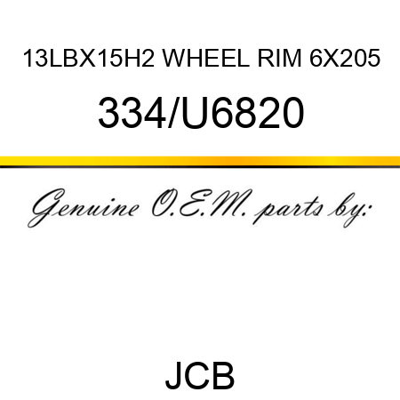 13LBX15H2 WHEEL RIM 6X205 334/U6820