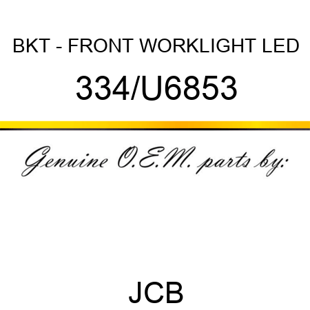 BKT - FRONT WORKLIGHT LED 334/U6853