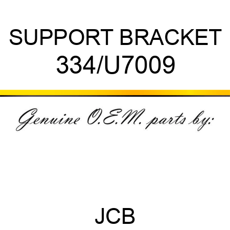 SUPPORT BRACKET 334/U7009