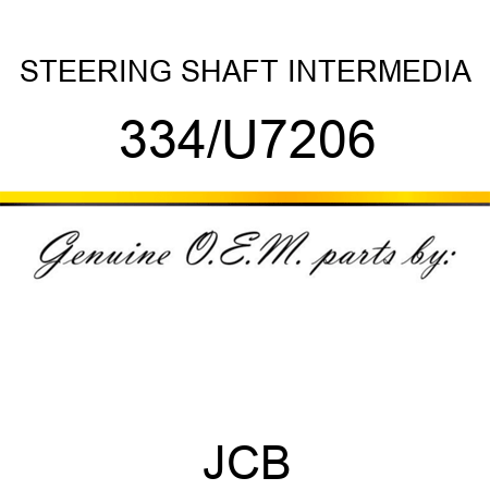 STEERING SHAFT INTERMEDIA 334/U7206