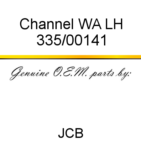 Channel, WA LH 335/00141