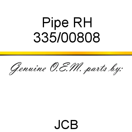 Pipe, RH 335/00808
