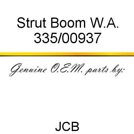 Strut, Boom W.A. 335/00937