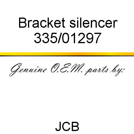 Bracket, silencer 335/01297