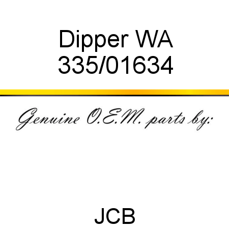 Dipper, WA 335/01634