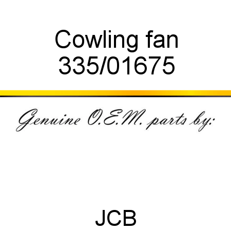 Cowling, fan 335/01675