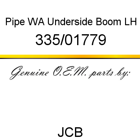 Pipe, WA, Underside Boom LH 335/01779