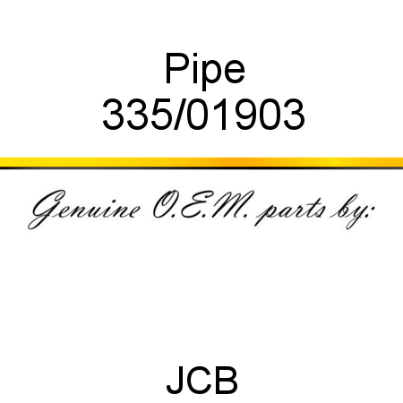Pipe 335/01903
