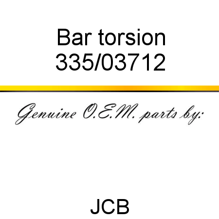 Bar, torsion 335/03712