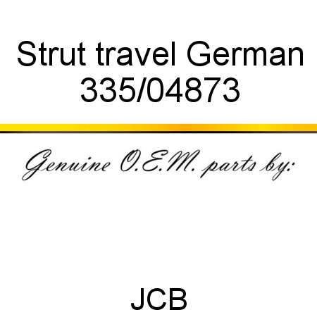 Strut, travel, German 335/04873