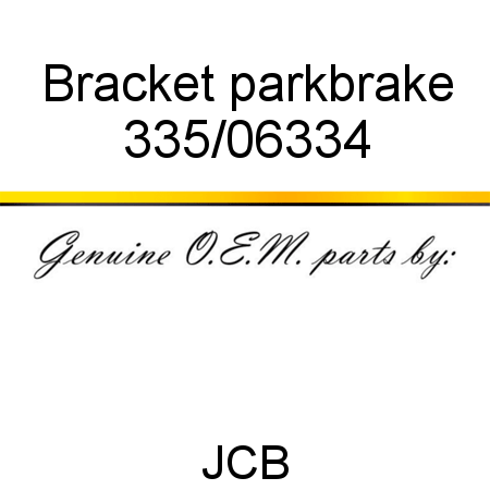 Bracket, parkbrake 335/06334