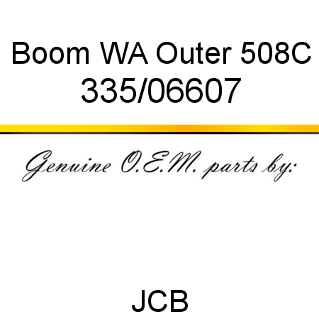 Boom, WA Outer 508C 335/06607