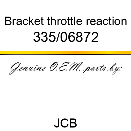 Bracket, throttle reaction 335/06872