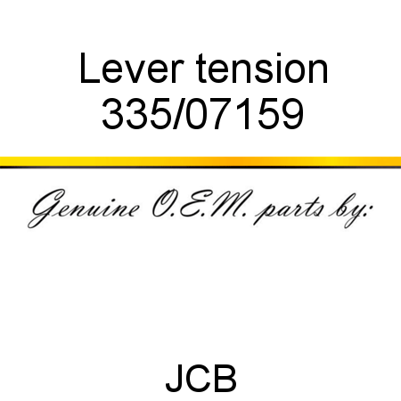 Lever, tension 335/07159