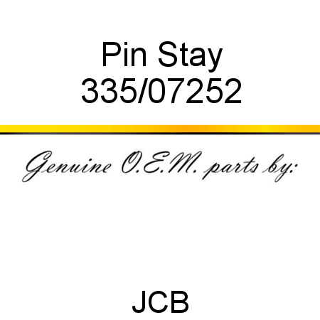 Pin, Stay 335/07252