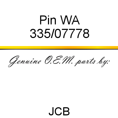 Pin, WA 335/07778