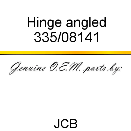 Hinge, angled 335/08141