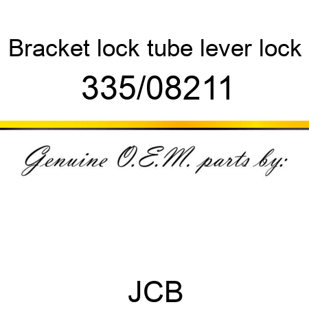 Bracket, lock tube, lever lock 335/08211