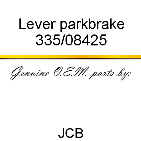 Lever, parkbrake 335/08425