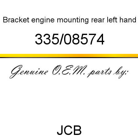 Bracket, engine mounting, rear left hand 335/08574
