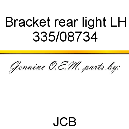 Bracket, rear light, LH 335/08734