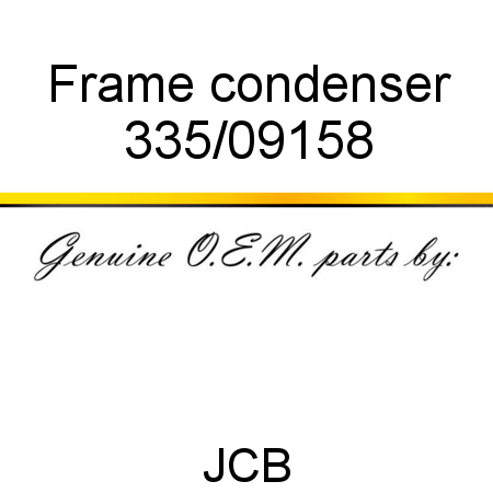 Frame, condenser 335/09158
