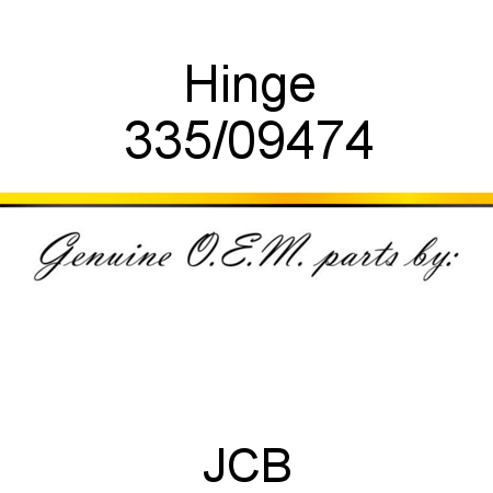 Hinge 335/09474