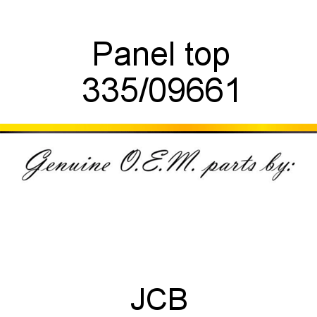 Panel, top 335/09661