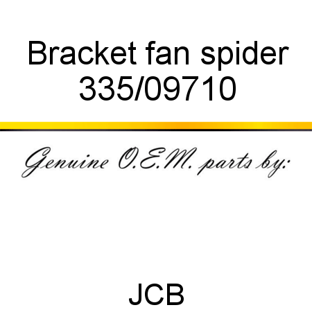 Bracket, fan spider 335/09710