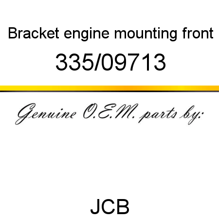 Bracket, engine mounting, front 335/09713