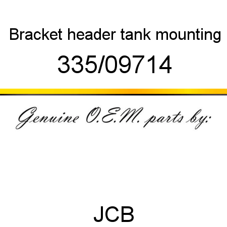 Bracket, header tank mounting 335/09714
