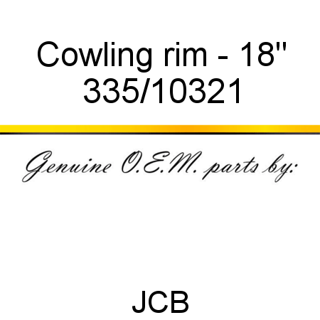 Cowling, rim - 18