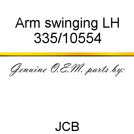 Arm, swinging LH 335/10554