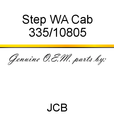 Step, WA Cab 335/10805