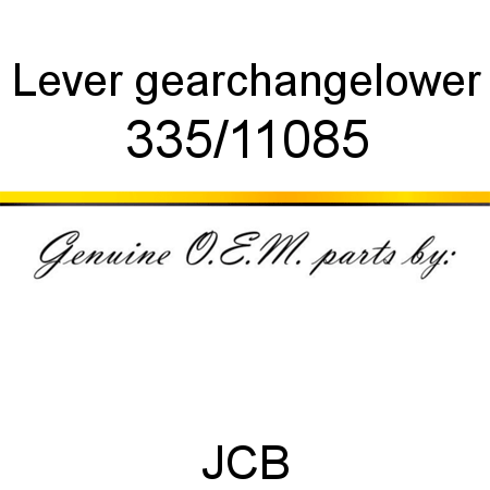 Lever, gearchange,lower 335/11085