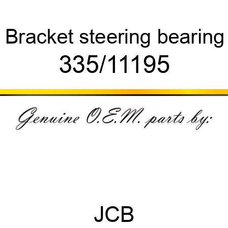 Bracket, steering bearing 335/11195