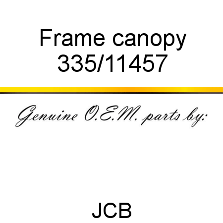 Frame, canopy 335/11457