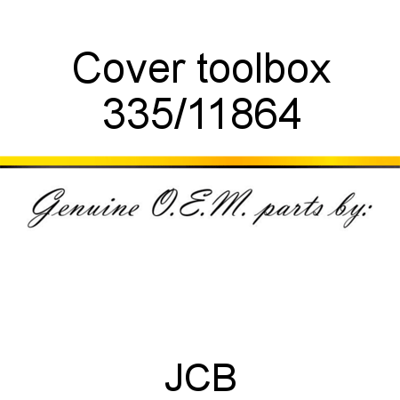 Cover, toolbox 335/11864