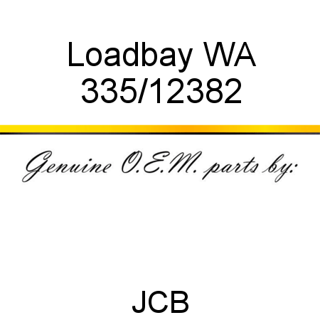 Loadbay, WA 335/12382