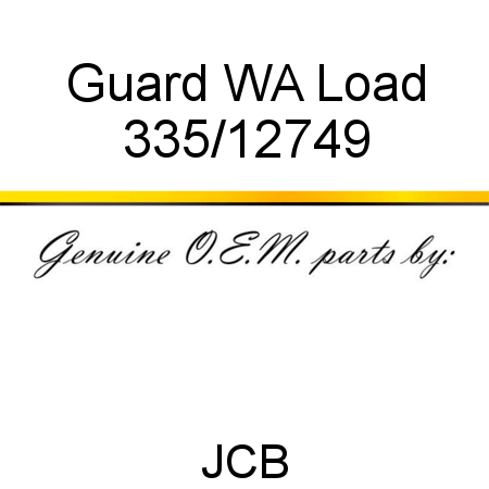Guard, WA Load 335/12749