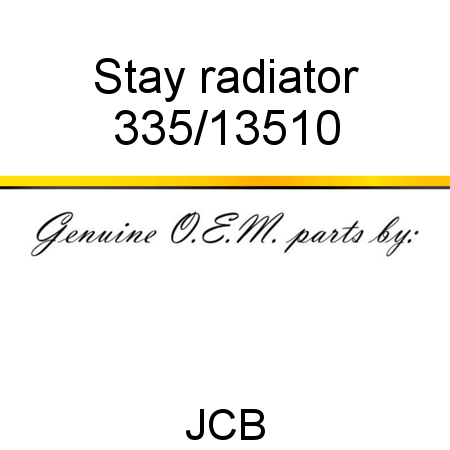 Stay, radiator 335/13510