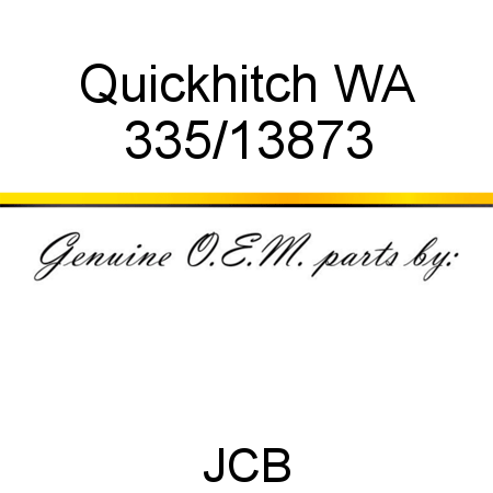 Quickhitch, WA 335/13873