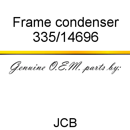 Frame, condenser 335/14696