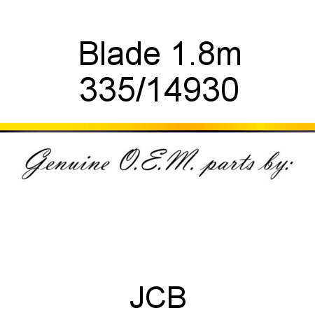 Blade, 1.8m 335/14930