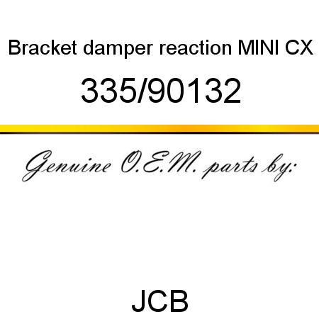 Bracket, damper reaction, MINI CX 335/90132