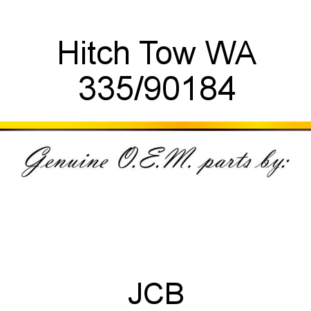 Hitch, Tow WA 335/90184
