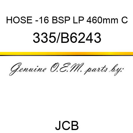 HOSE -16 BSP LP 460mm C 335/B6243