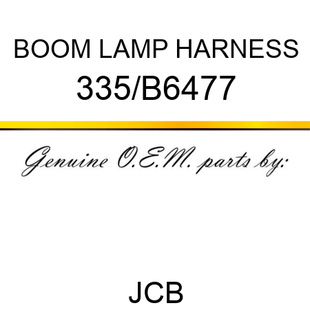 BOOM LAMP HARNESS 335/B6477