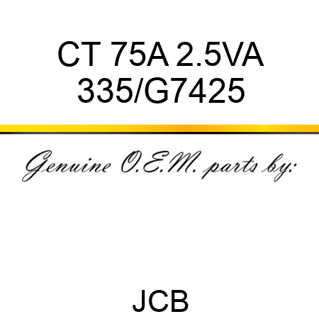 CT 75A 2.5VA 335/G7425